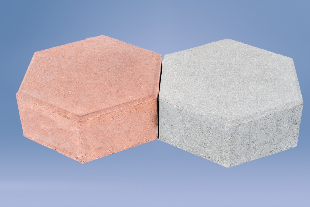 Hexagon Rough Face Interlocking
